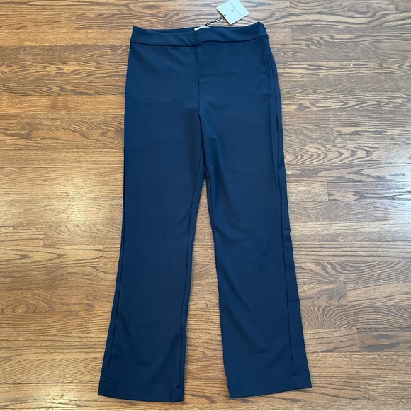 Nwt New Chloe kristyn Women's designer Navy Blue pants l slacks high ris… - Picture 1 of 10